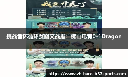 挑战者杯循环赛图文战报：佛山电竞0-1Dragon